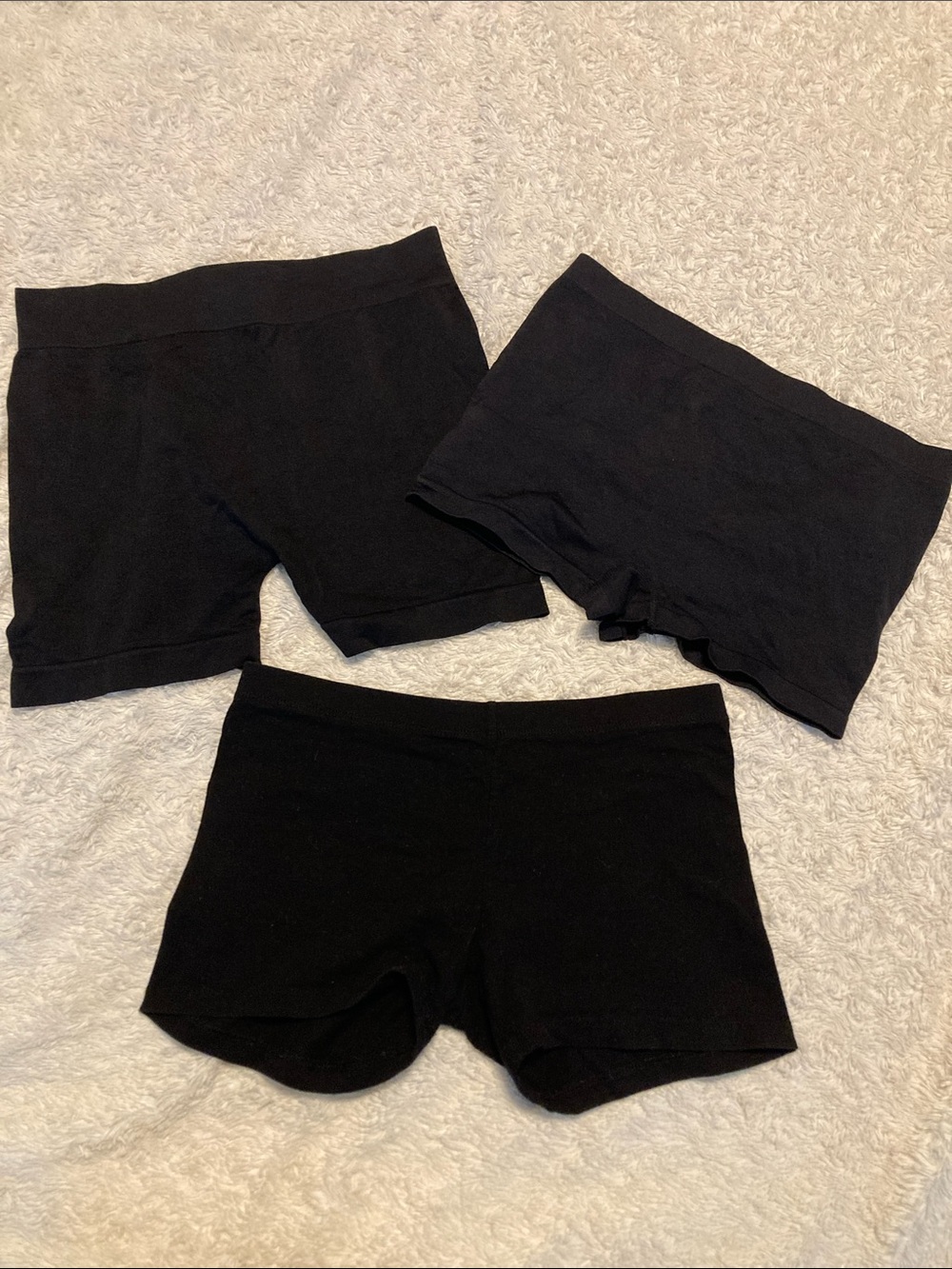 Bozzolo Black Women's Bike/Boxer Short Trio